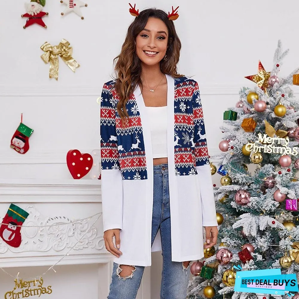 Casual Geometric Outerwear