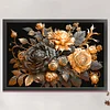 (Big Size)Metallic Rose - 11CT Stamped Cross Stitch - 60*40cm - Flower