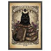 Black Cat And Book-11CT Stamped Cross Stitch 40*60cm/15.75*23.62in  tapestrymarket