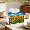 Diamond Painting Sunflower Tissue Box for Kitchen Restaurant Bar Office Party
