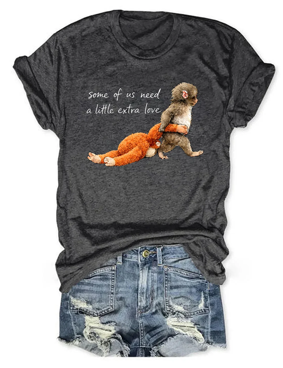 Some Of Us Need A Little Extra Love Punch Monkey T-shirt