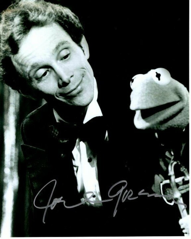 Joel grey signed autographed the muppets kermit the frog Photo Poster painting