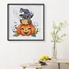Halloween Owl-14CT Counted Cross Stitch 35*35cm
