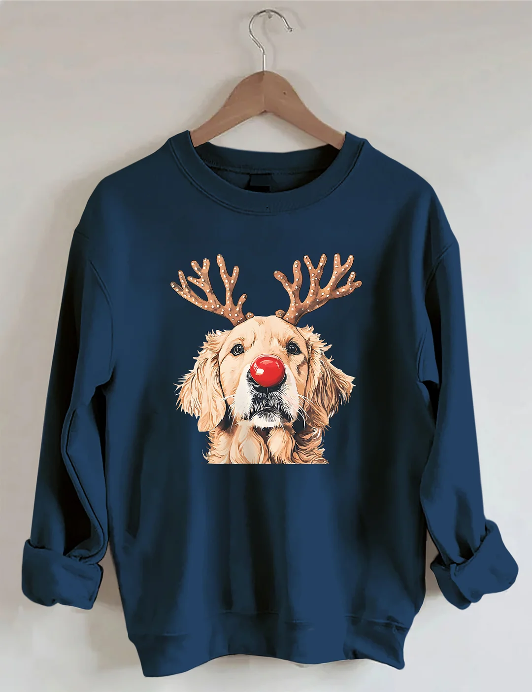 Golden Retriever Reindeer Christmas Sweatshirt