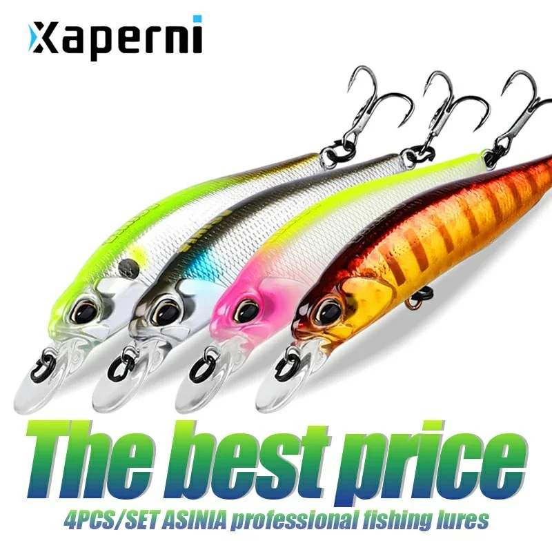 ASINIA Best price 4pcs each set 63mm 5g SP fishing lures professional UV colors minnow Magnet weight system wobbler crankbait
