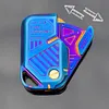 EDC Decompression Toys Card Throwing Mechanical Card Pusher Play Piece Titanium Fingertip Gyroscope