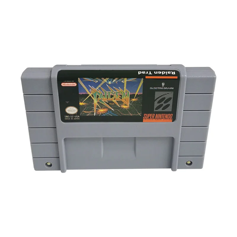 Raiden Trad SNES For Super Nintendo Entertainment System - 16 Bit US Version Game Cartridge