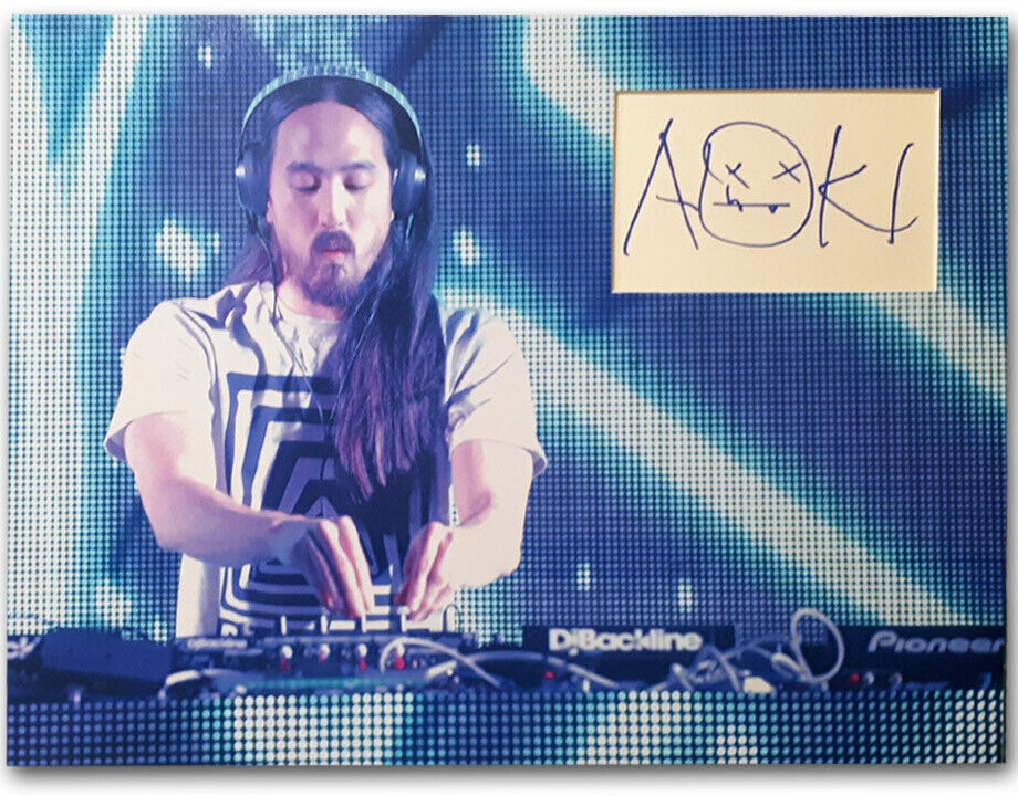 AOKI signed autograph Photo Poster painting mount 12x16 inch COA Clubbing DJ