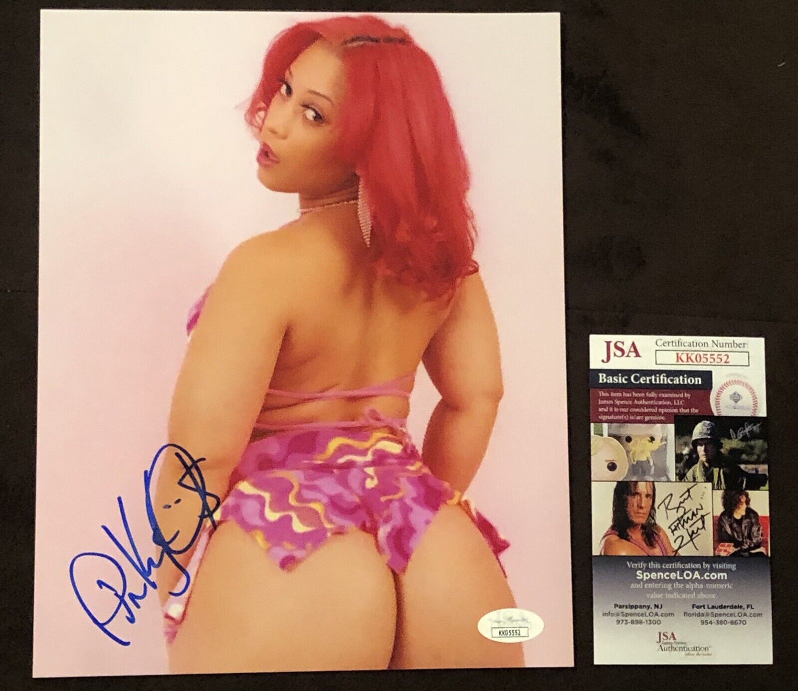 Pinky Adult STAR Hand SIGNED 8X10 Photo Poster painting AUTOGRAPH Sexy Naughty America Milf JSA