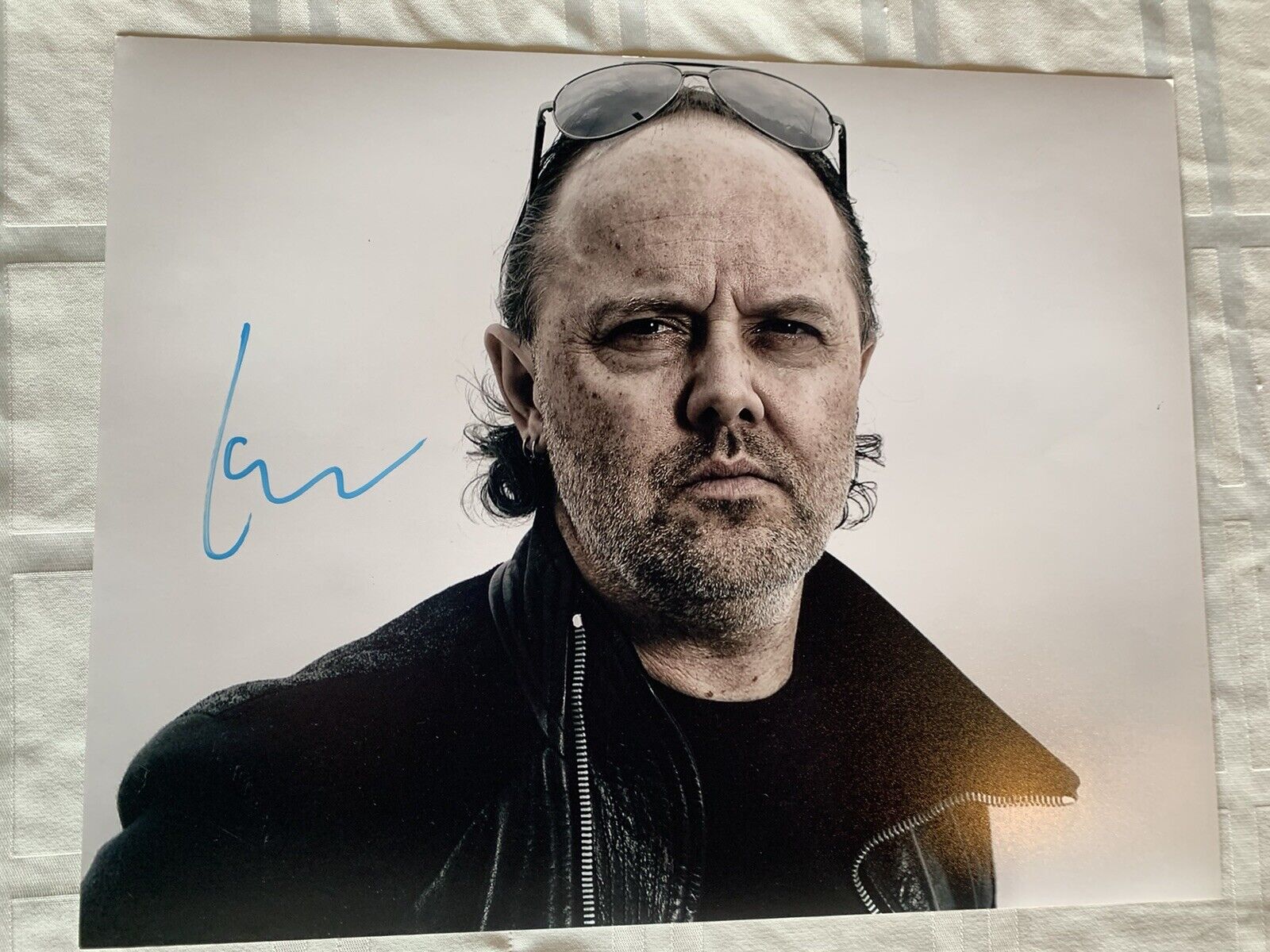 lars ulrich Signed 11x14 Photo Poster painting Auto Metallica