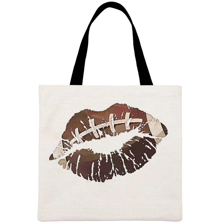 football Printed Linen Bag-Annaletters