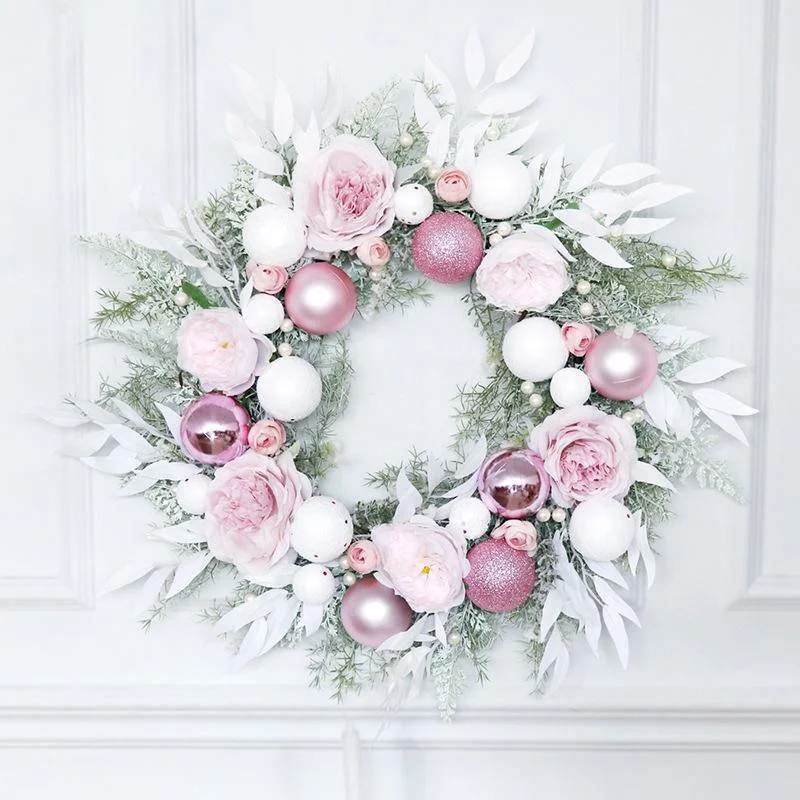 Christmas Rose Wreath、、sdecorshop