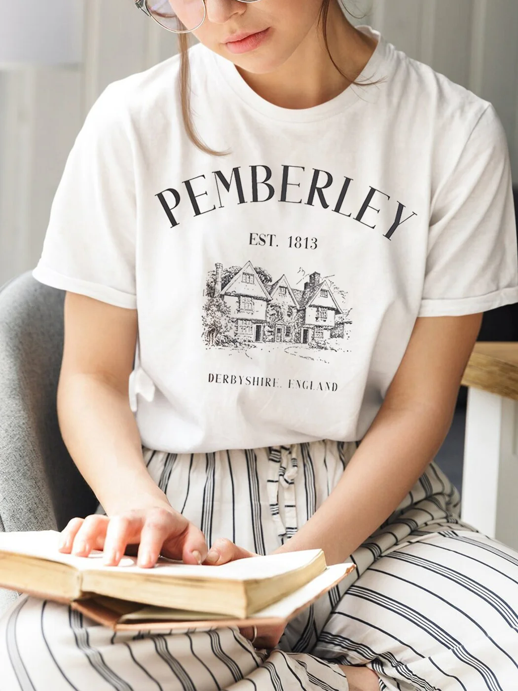 Pemberley Shirt Jane Austen Pride Prejudice Merch Bookish Tee / DarkAcademias /Darkacademias