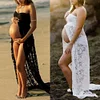 Maternity Photography Long Gown Lingerie Floral Lace Dresses