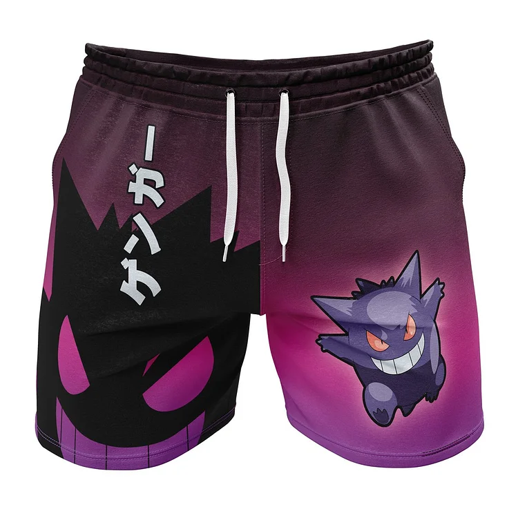 Gengar Nightshade Pokemon Gym Shorts