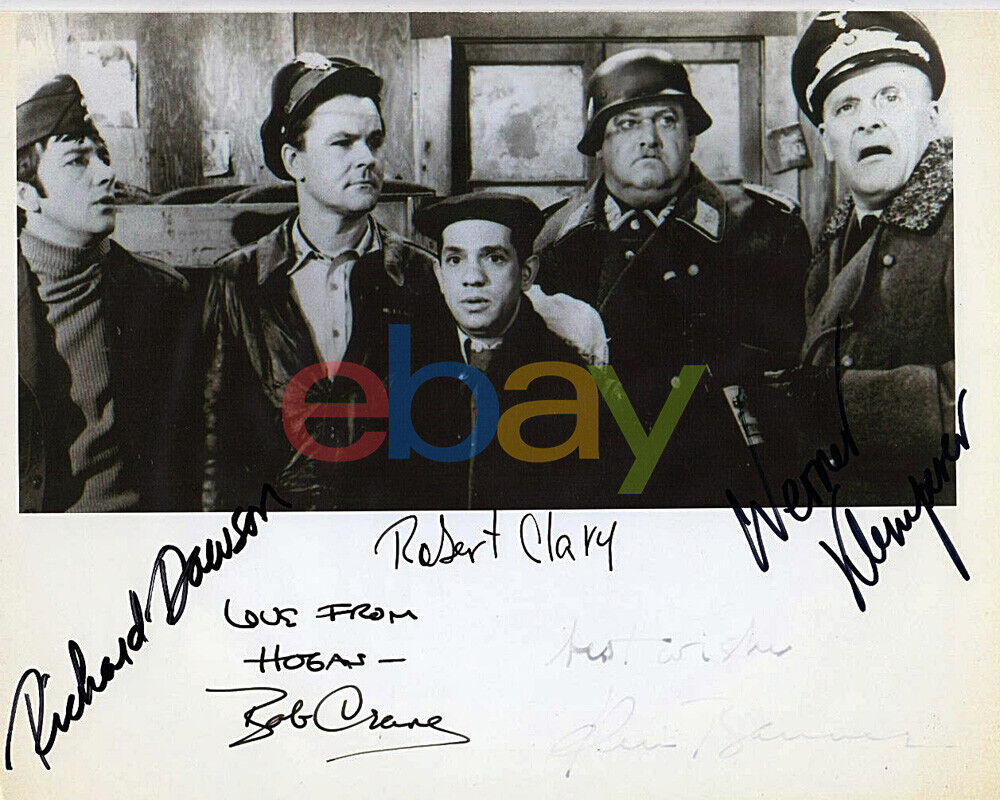 Hogans Heroes Cast Signed 8x10 Photo Poster painting reprint