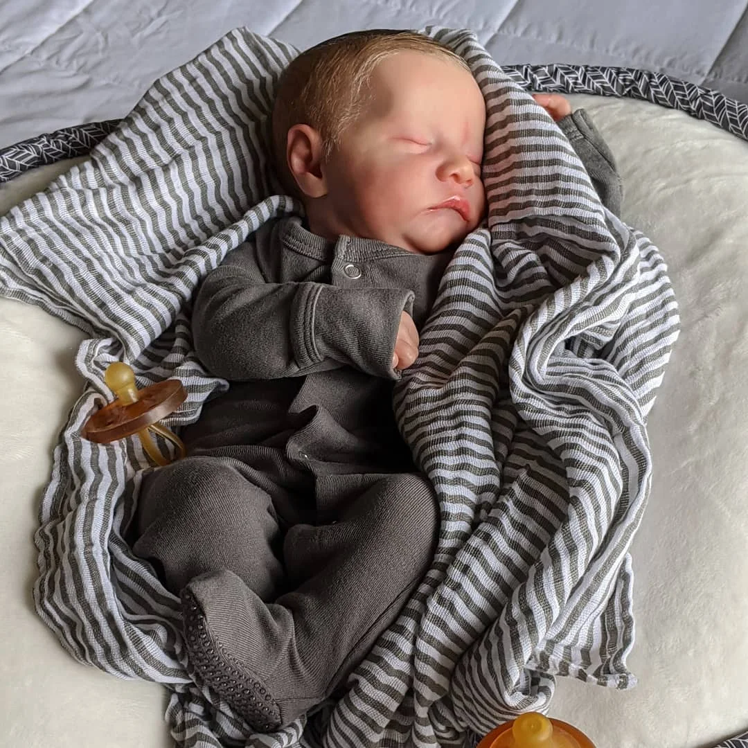 [Reborn Silicone Boy] 20'' Handmade Crafted Lifelike Sleeping Toddler Baby Boy Doll Named Selah -Creativegiftss® - [product_tag] RSAJ-Creativegiftss®