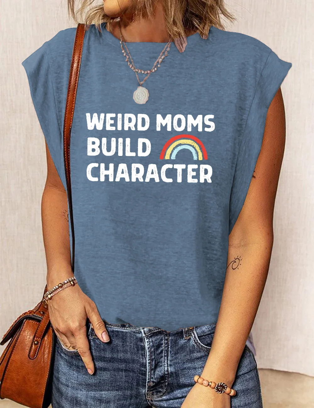 Weird Moms Build Character T-Shirt