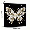 Butterfly DIY Pearl Diamond Painting Kit for Adult Home Decor 25x25cm With Frame