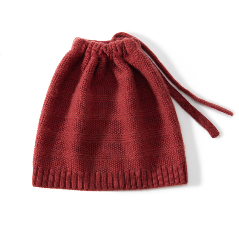 100% Cashmere Slouchy Beanie Ponytail Hat REAL SILK LIFE