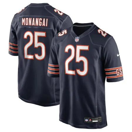 Youth Chicago Bears #25 Kyle Monangai Navy Game Jersey