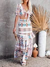 Bohemia Printed Two-Piece Suits