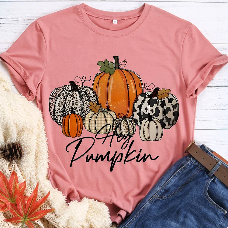 🍁Be Thankful - Happy Fall Hey Y\'all Pumpkin T-Shirt