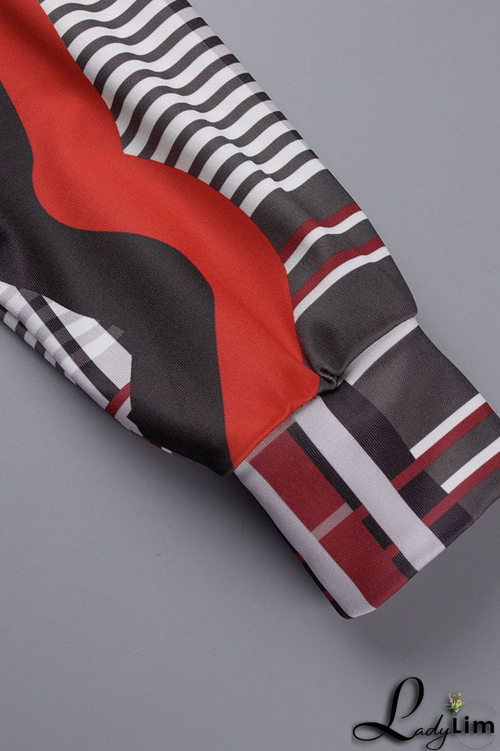 Camouflage Casual Print Patchwork Contrast Turndown Collar Plus Size Two Pieces