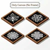 12pcs/set Unframed Pearl Painting Canvas Art Handmade Pearl Material Art Kit Living Room Decor (15x15cm)