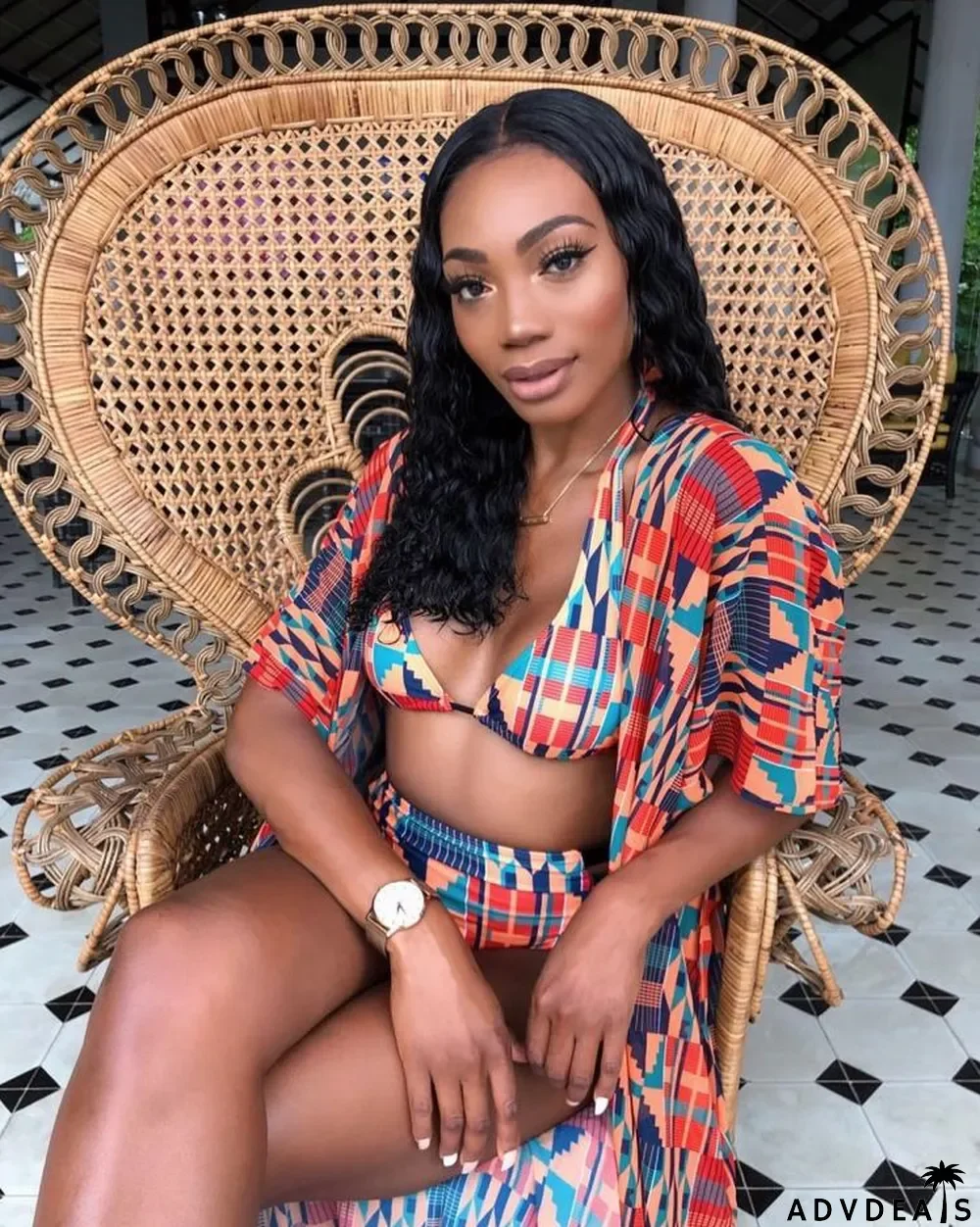 Summer Black Lace Up Short Sleeve Elegant Shirt