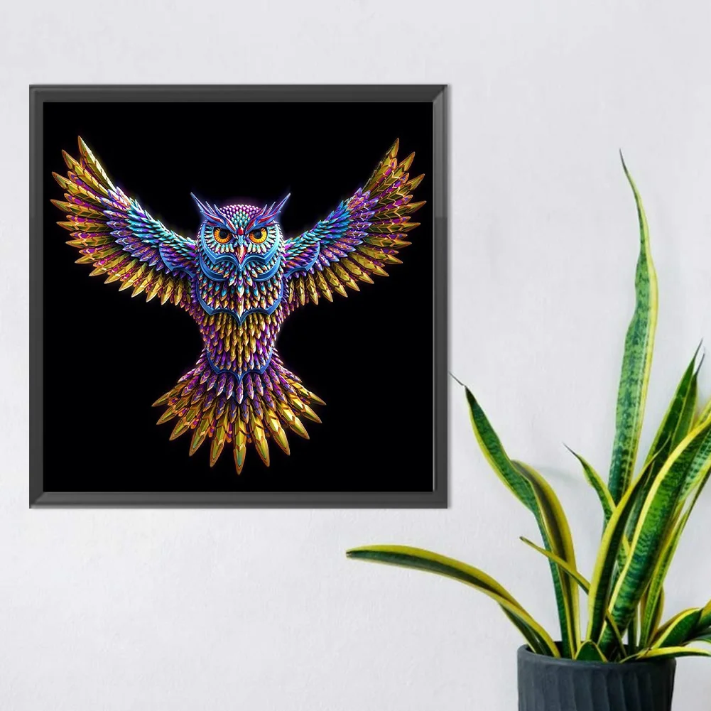 Full Round Diamond Painting 30*30cm - Owl