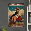 And She Lived Happily Ever After - Vintage Metal Signs - 20*30cm/30*40cm - Western