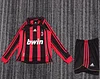 2006/2007 Retro Long Sleeve AC Milan Home Football Shirt 1:1 Thai Quality Kids Size
