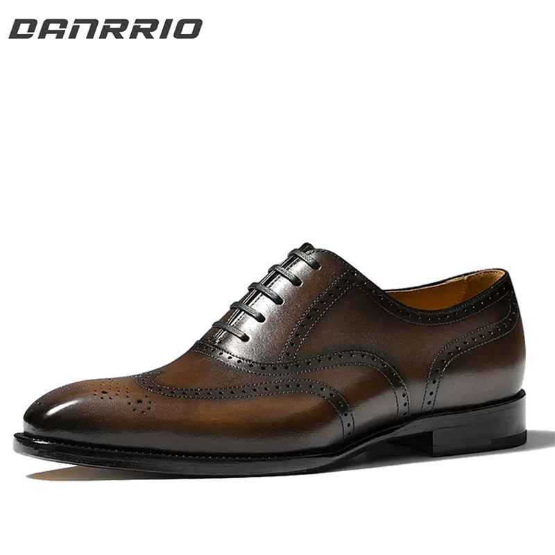 Handmade Piano Bottom Brogue Business Oxford DANRRIO.COM DANRRIO