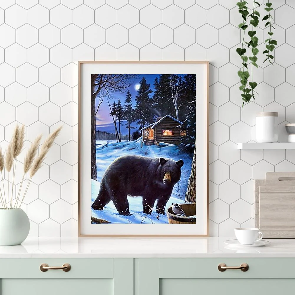 Diamond Painting - Full Round Drill - Bear(30*40cm)