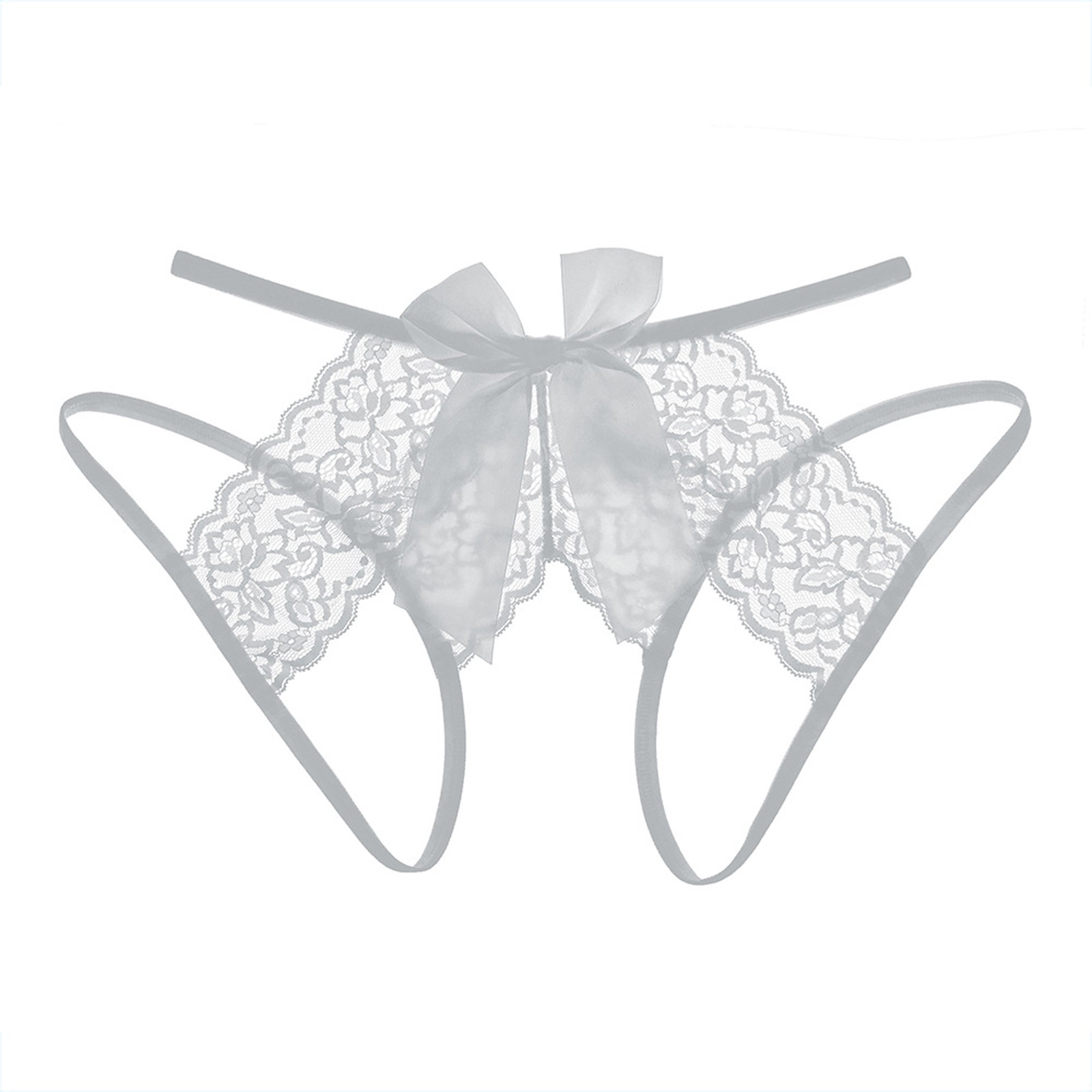 Lingerie Women Plus Size Underpants Women Sexy Cheeky Sexy Seamless Lace Slit Underpants Low Waist Bow Underpants Woman Clothing