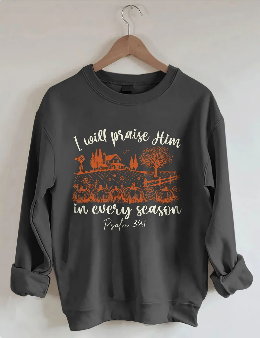 Bible Verse Fall Pumpkin Sweatshirt