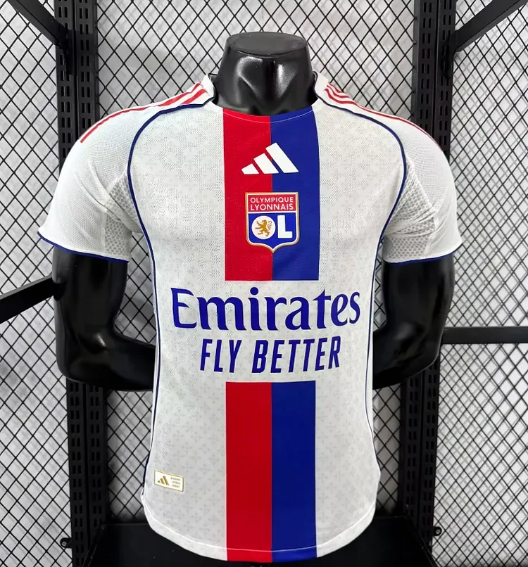 Lyon 2025-26 Home Jersey - Player Edition