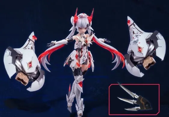 核金重構 ANIMESTER 1/12 機甲少女 紫微星 白 美少女 可動 プラモデル