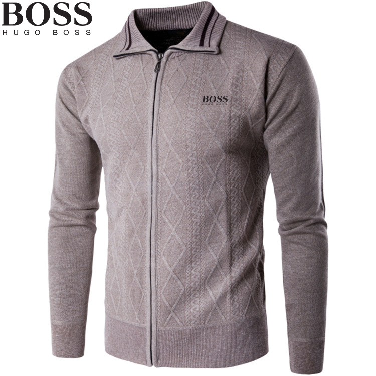 Męski sweter z wyściełanymi klapami-BOSS®