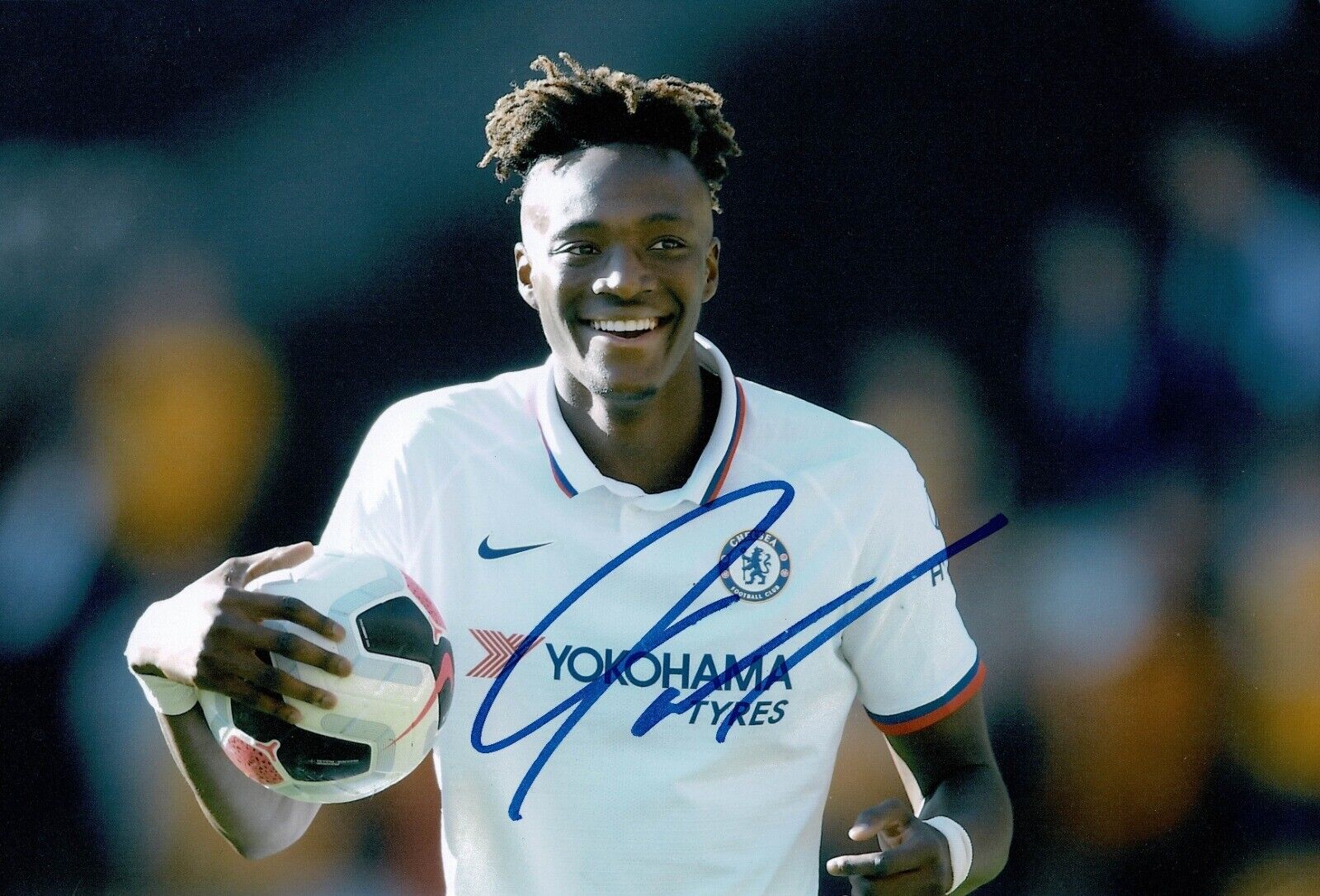 Tammy Abraham Signed 12X8 Photo Poster painting Chelsea AFTAL COA (9100)