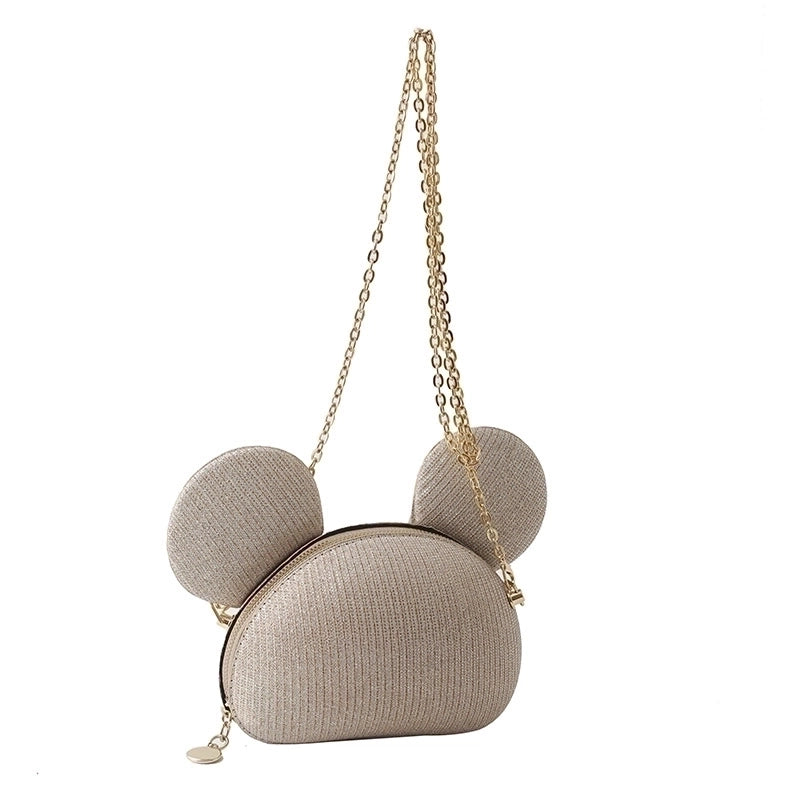 Women’s Mini Plush Solid Color Cute Cylindrical Zipper Crossbody Bag