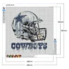 Dallas Cowboys - Rundbohrer Diamantmalerei - 40*40cm