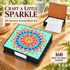 PU 5D Pearl Diamond Painting Kit Note Box DIY Diamond Art Notepad Box with 160 Sheets of Paper (Mandala)