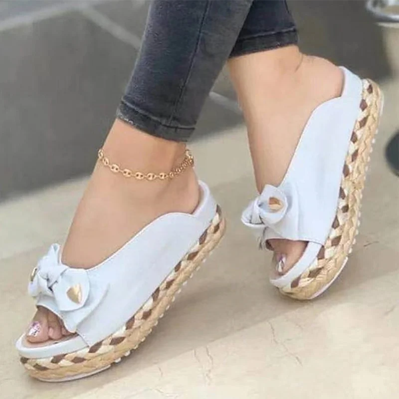 Breakj Women Sandals Casual Wedges Heels Slippers For Summer Shoes ...