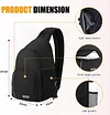 BAIGIO Multifunktional Kamerarucksack Kamera Sling Brusttasche Kameratasche Spiegelreflex Fotorucksack Wasserabweisend Fototasche Kamera Rucksack Tasche für Objektiv Canon Sony Nikon SLR DSLR