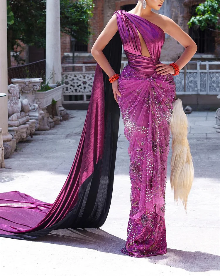 Women's Sleeveless Mesh Embroidery Dress