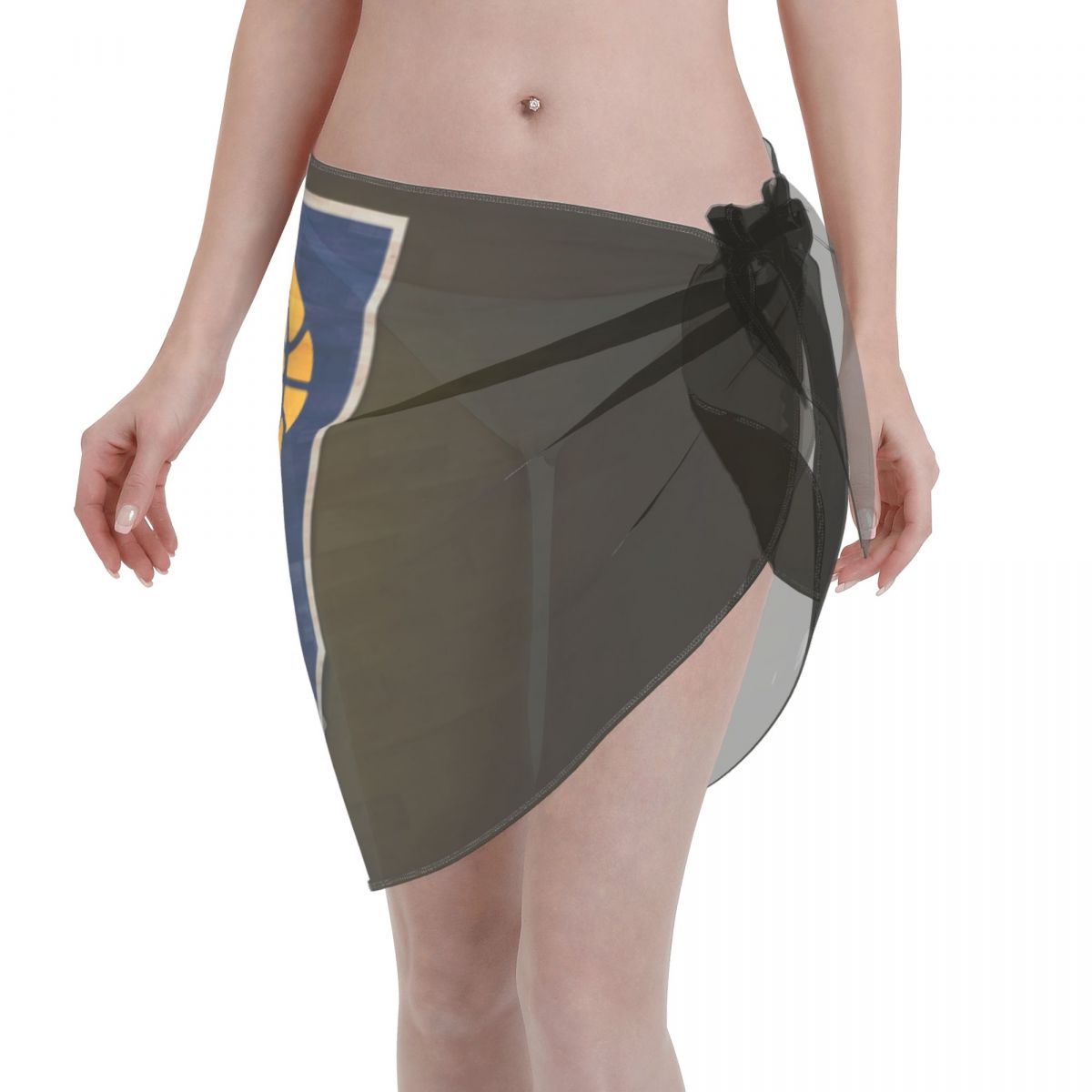 Indiana Pacers Alternate Logo Women Short Sarongs Beach Bikini Wraps