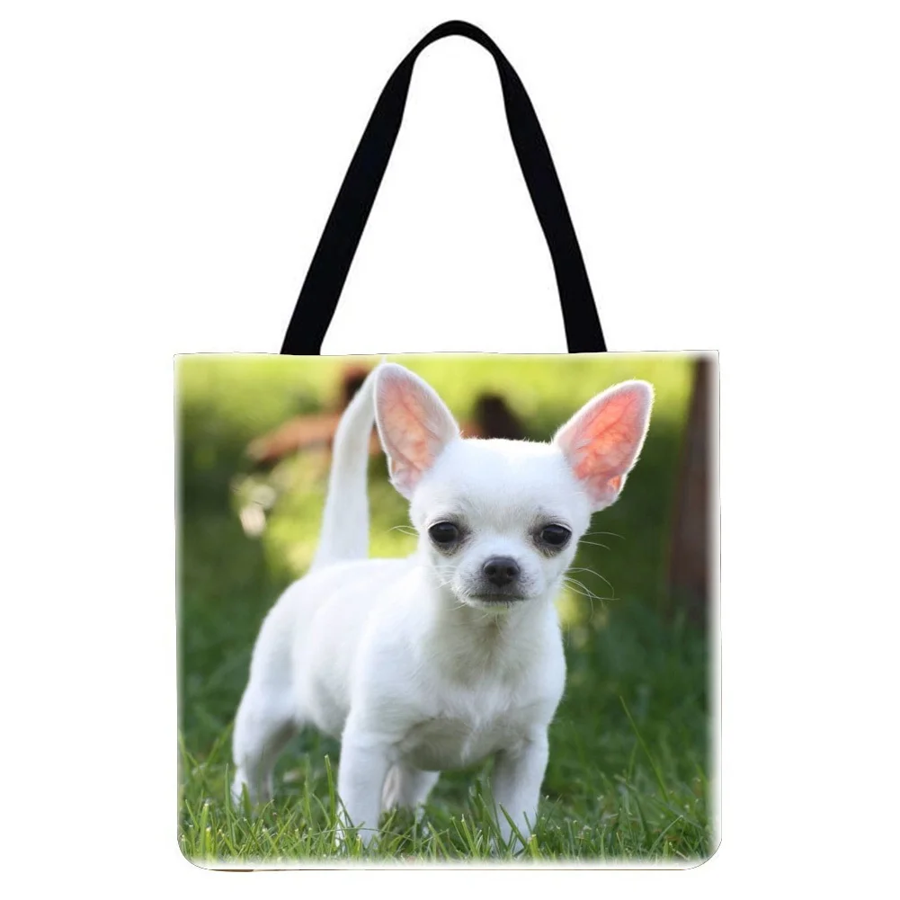Linen Tote Bag - Dog