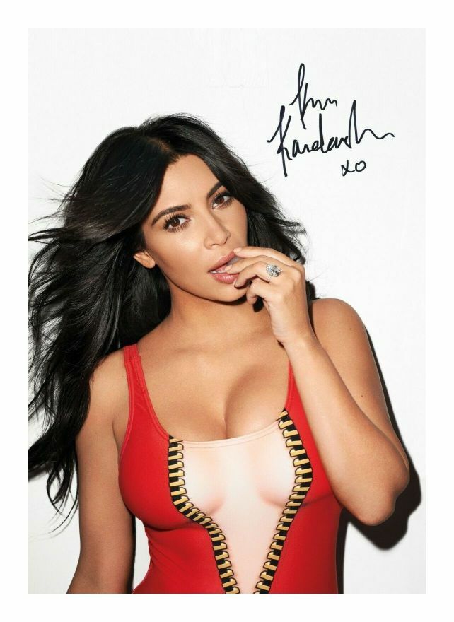 KIM KARDASHIAN AUTOGRAPH SIGNED PP Photo Poster painting POSTER